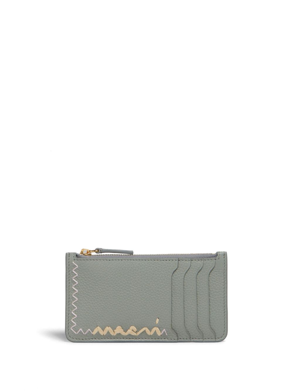 Marni logo-embroidered wallet - Blue von Marni