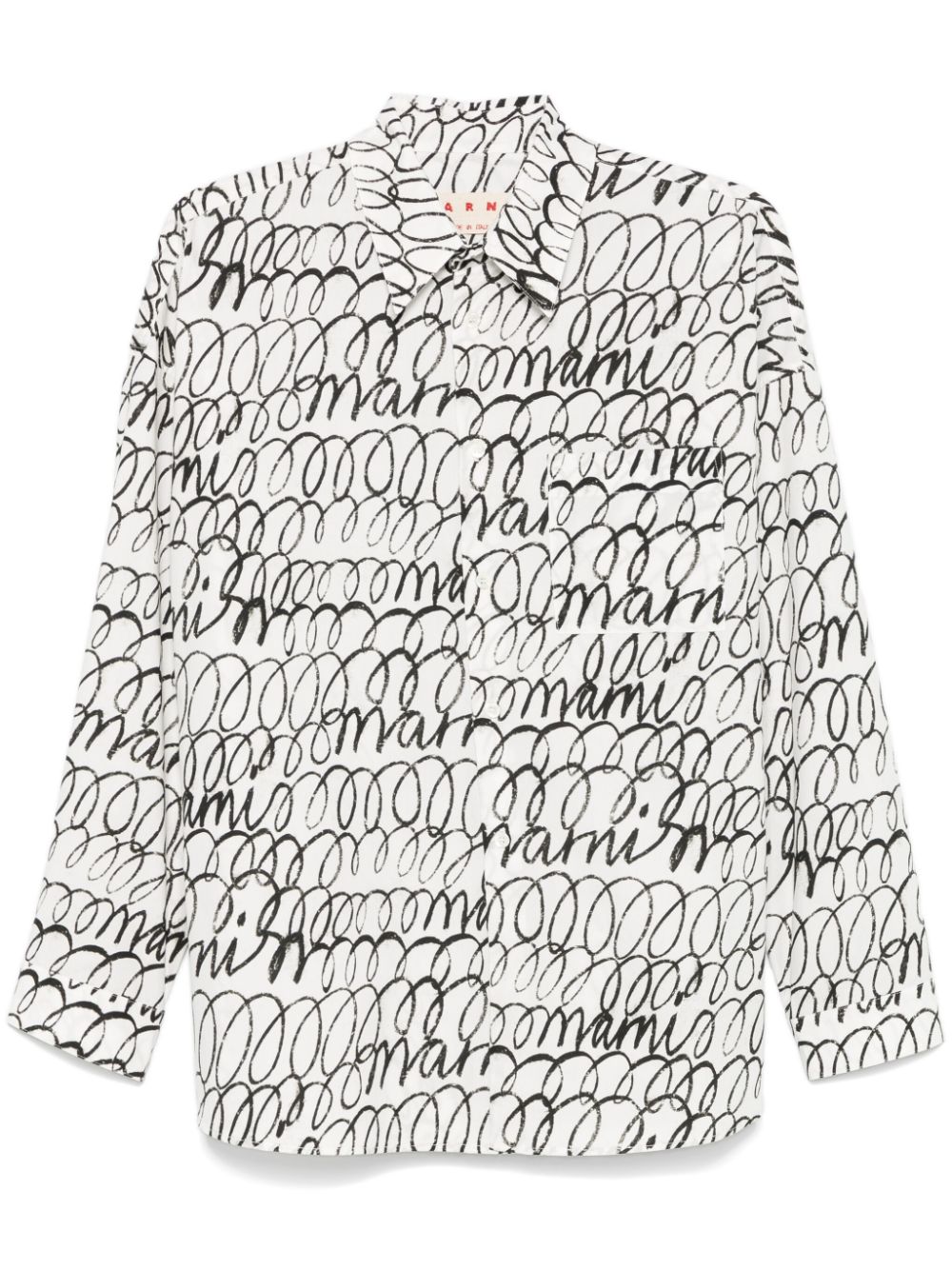 Marni logo-print shirt - White von Marni