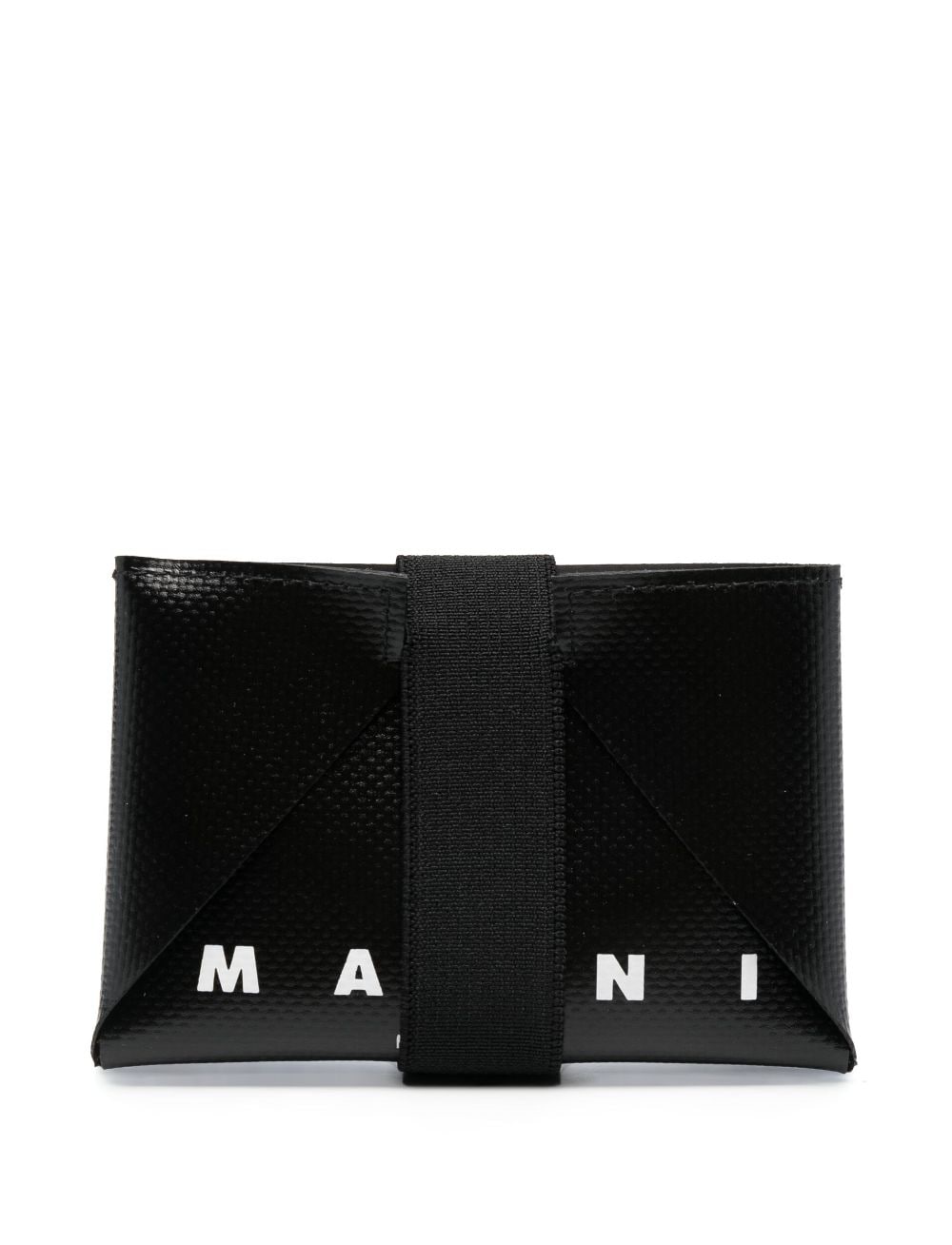 Marni logo-print tri-fold wallet - Blue von Marni