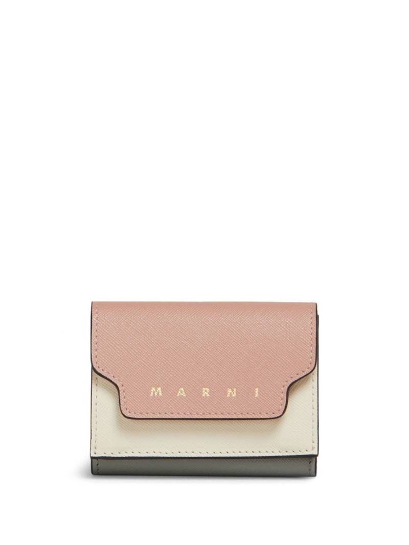 Marni logo-stamp wallet - Pink von Marni