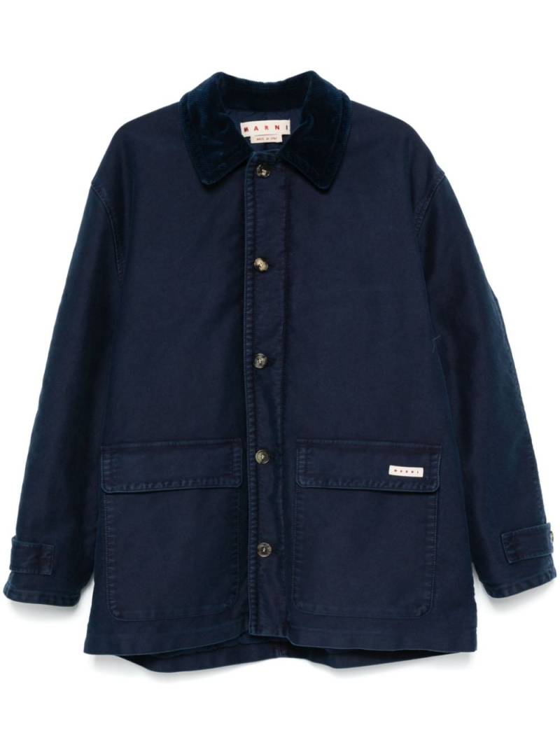 Marni logo tag jacket - Blue von Marni