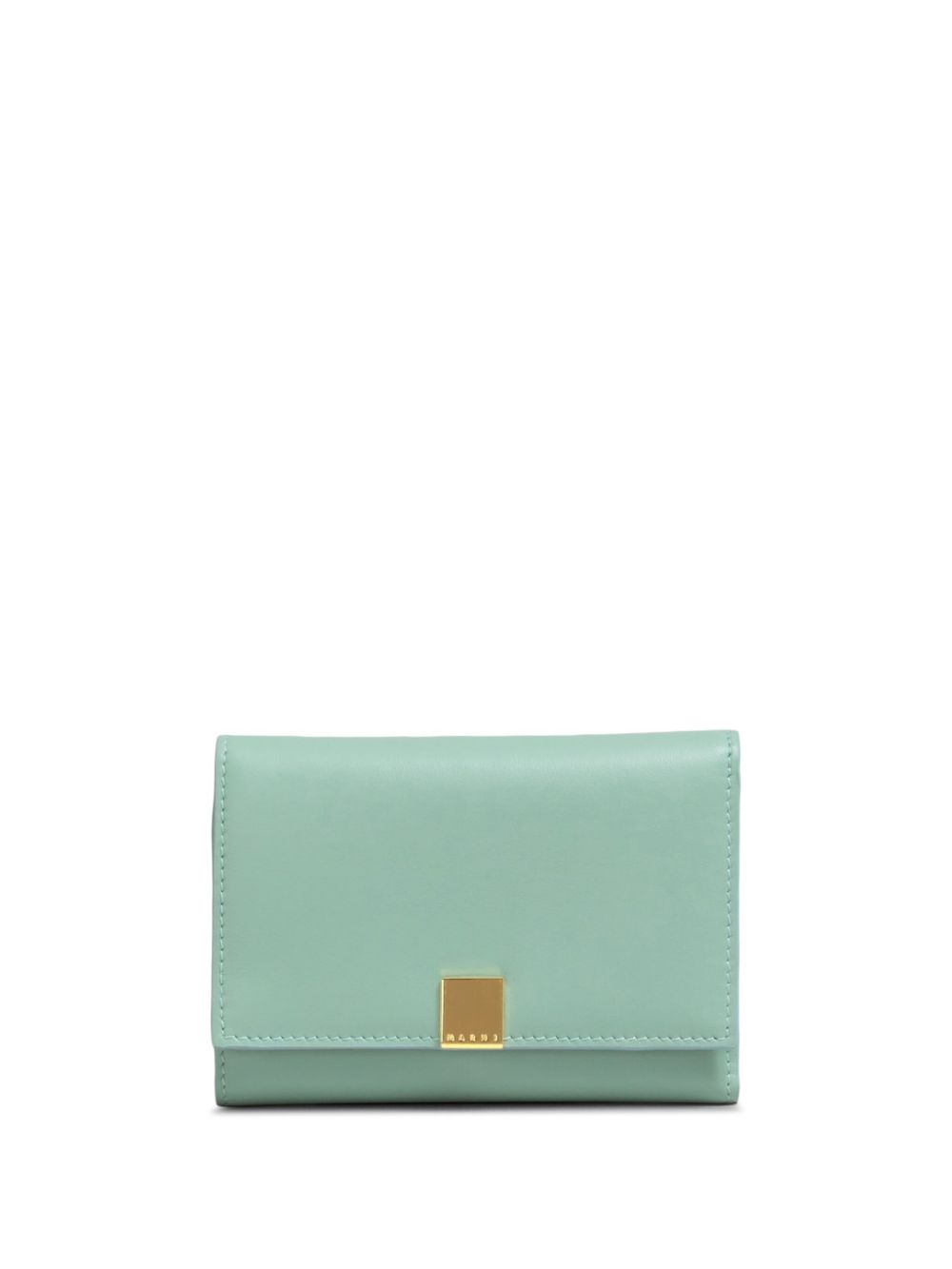 Marni magnetic leather buckle bi-fold wallet - Green von Marni