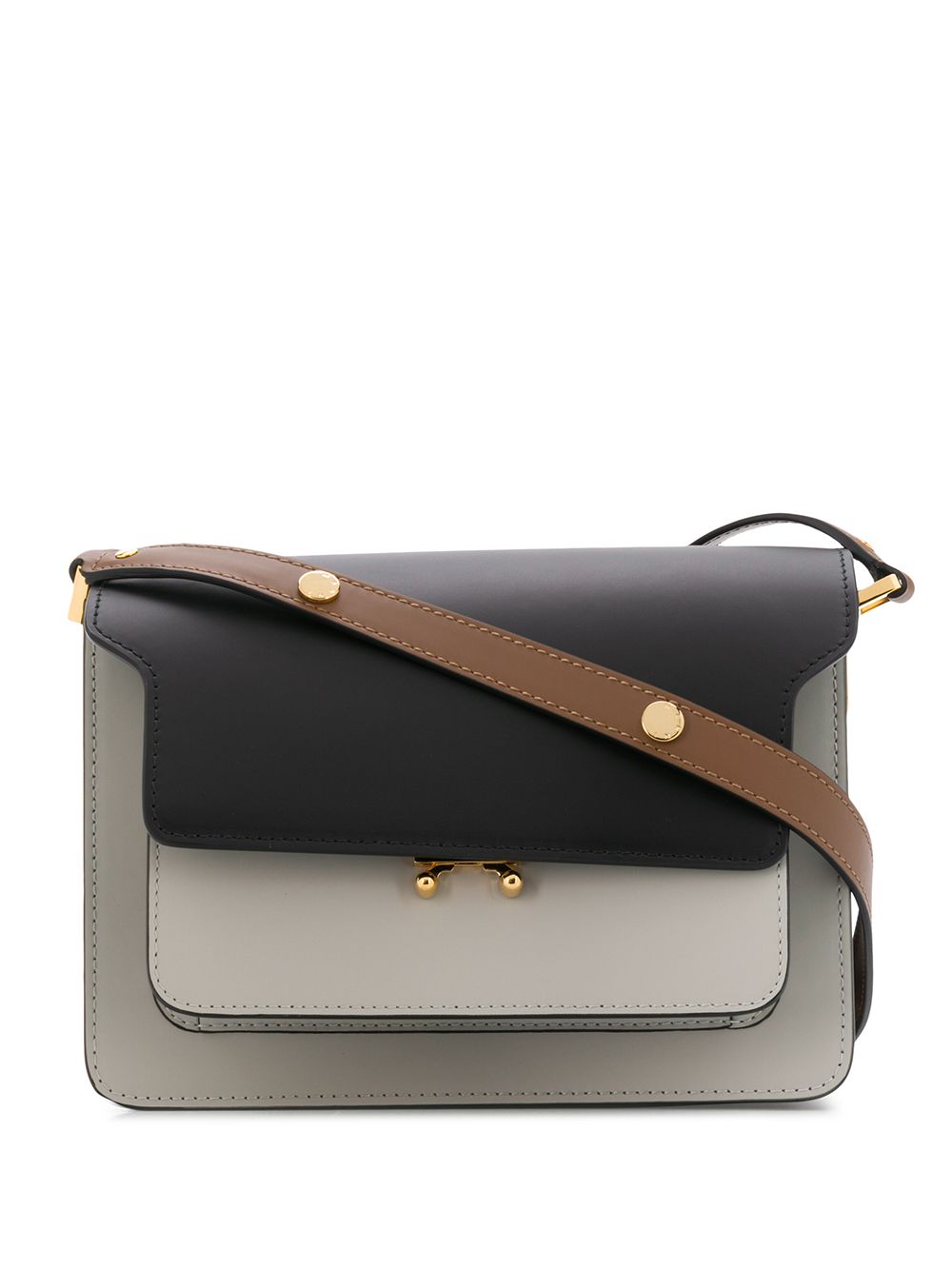 Marni medium Trunk shoulder bag - Black von Marni