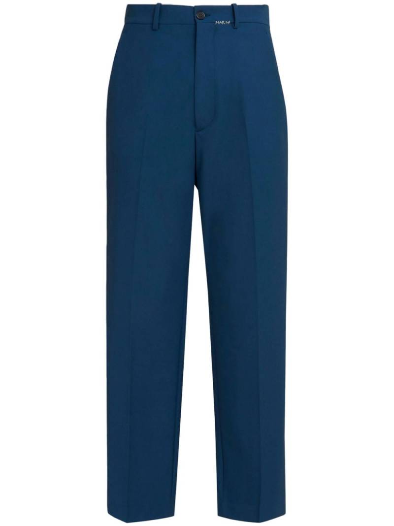 Marni mending-logo trousers - Blue von Marni