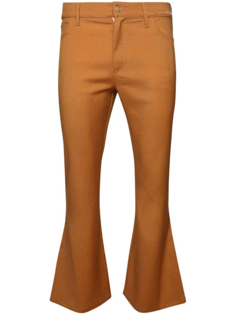 Marni mid-rise flared trousers - Orange von Marni