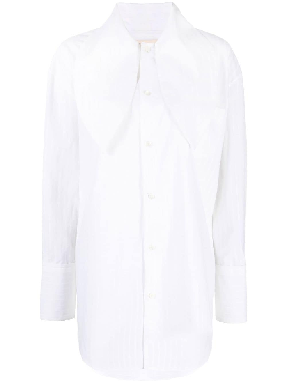 Marni oversized collar pinstriped shirt - White von Marni