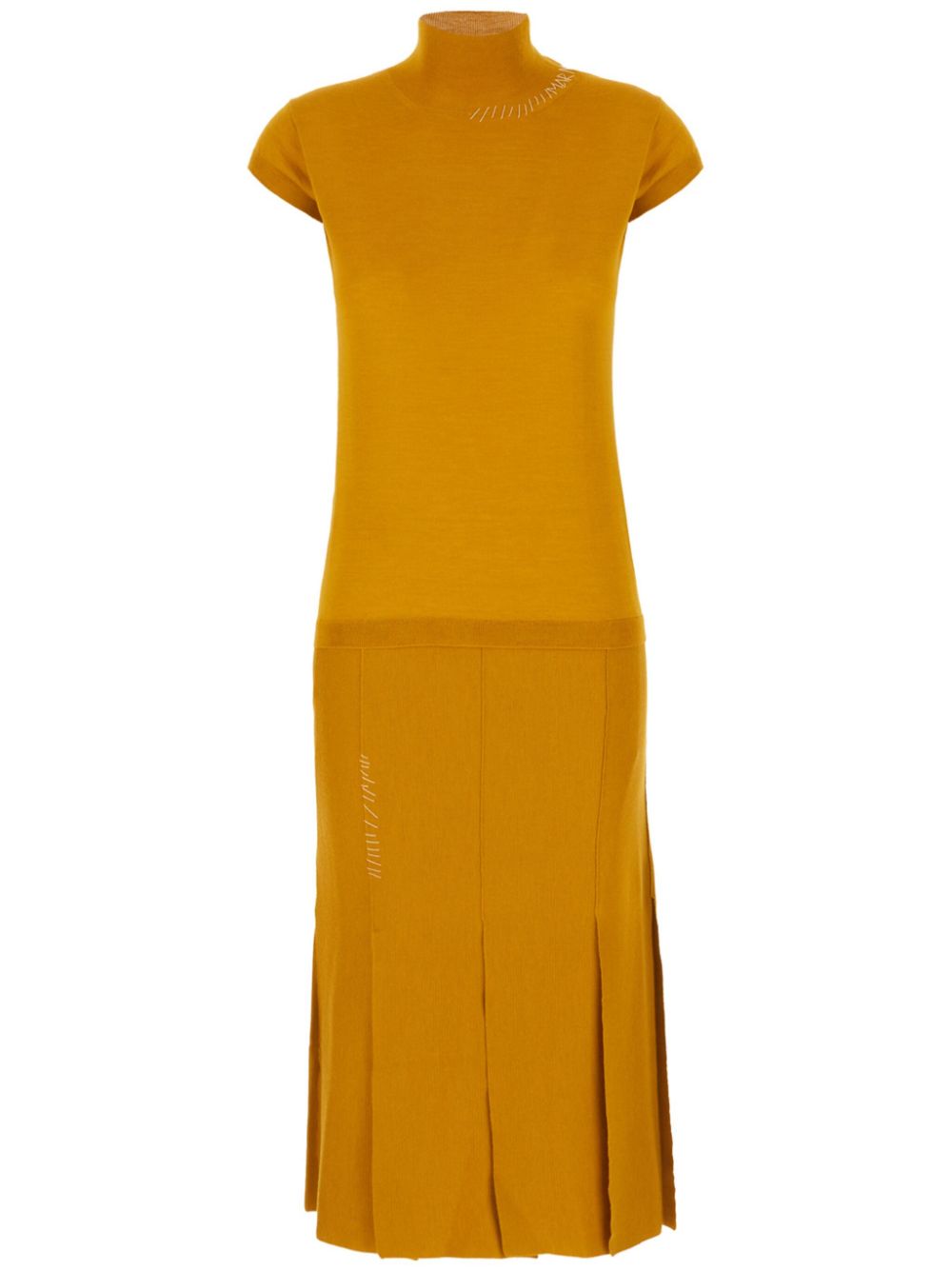 Marni panelled midi dress - Yellow von Marni