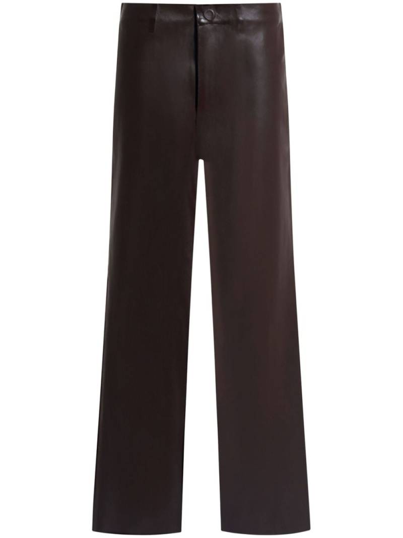 Marni panelled straight-trousers - Brown von Marni