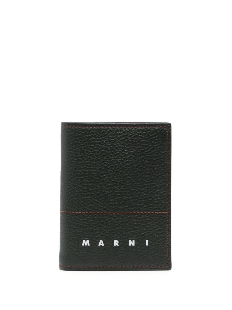 Marni leather bi-fold wallet - Green von Marni