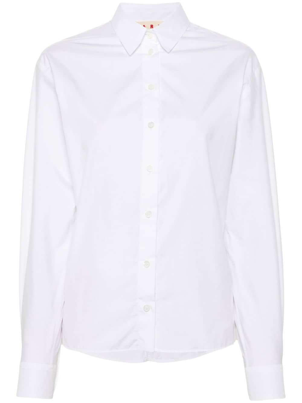 Marni plain cotton shirt - White von Marni