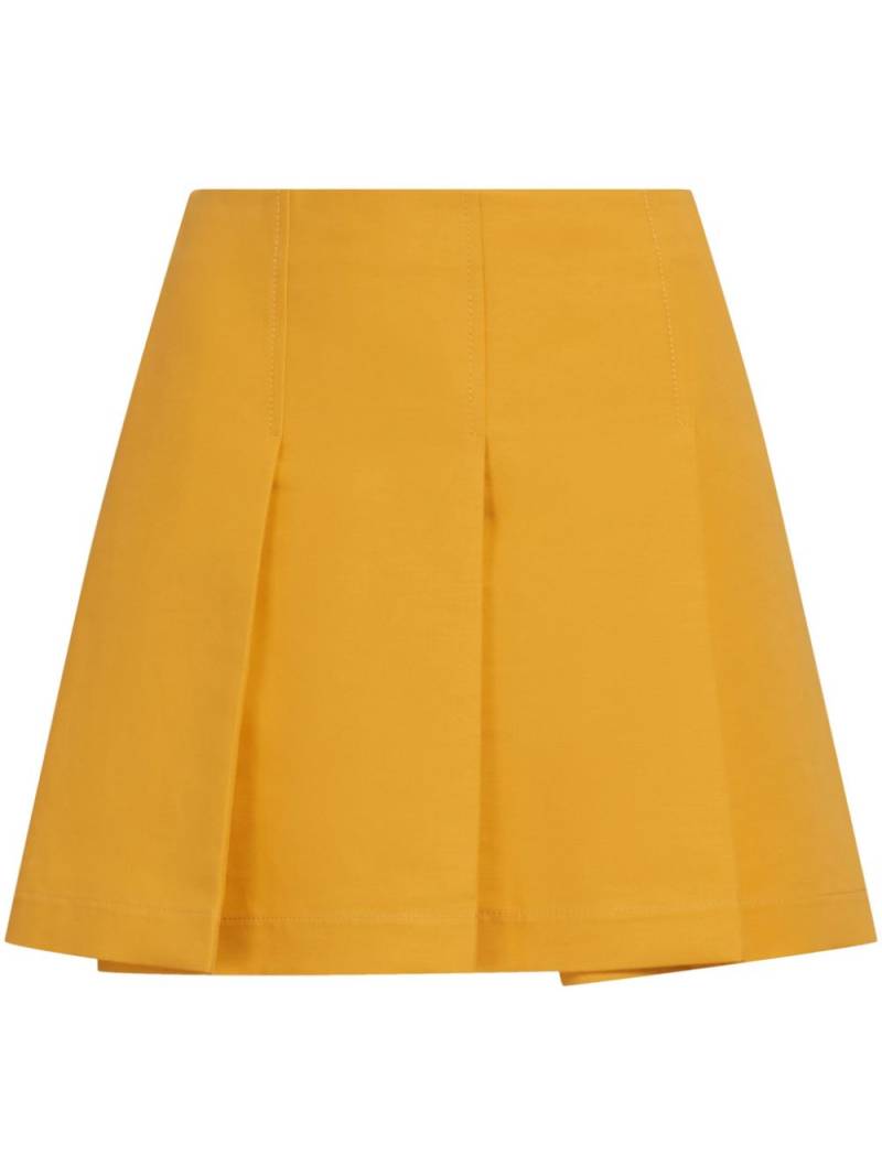 Marni pleated cotton miniskirt - Yellow von Marni