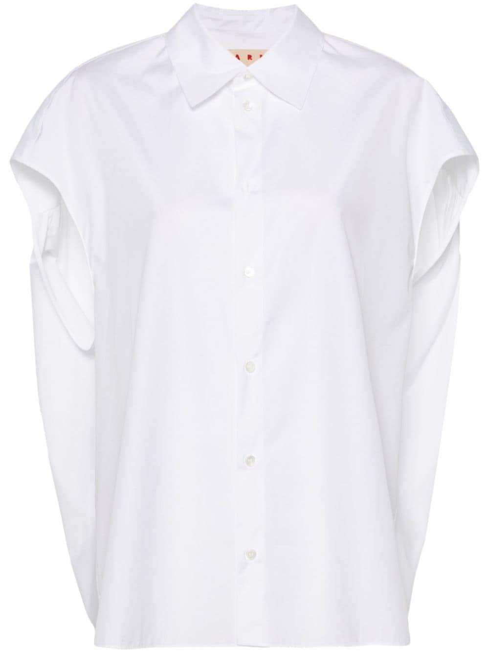 Marni poplin sleeveless shirt - White von Marni