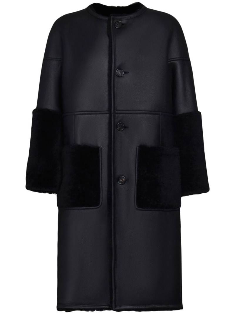 Marni reversible shearling coat - Black von Marni