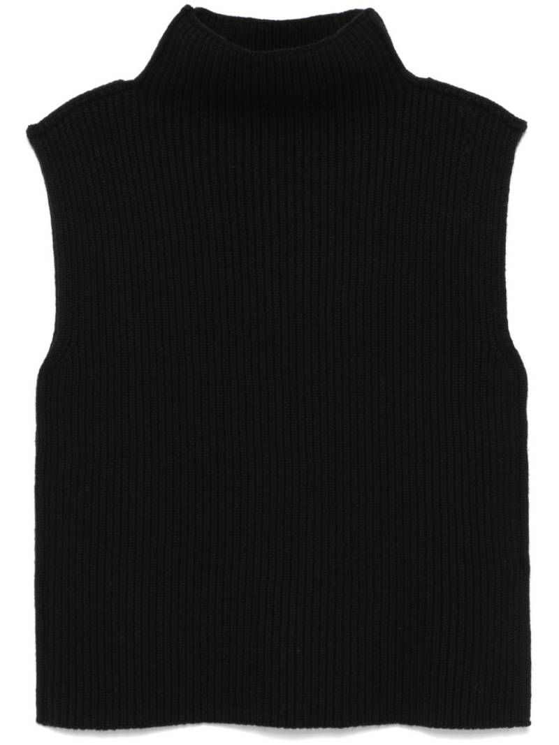 Marni ribbed wool vest - Black von Marni