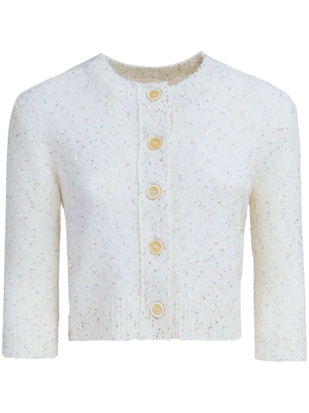 Marni sequin-embellished cropped cardigan - Neutrals von Marni