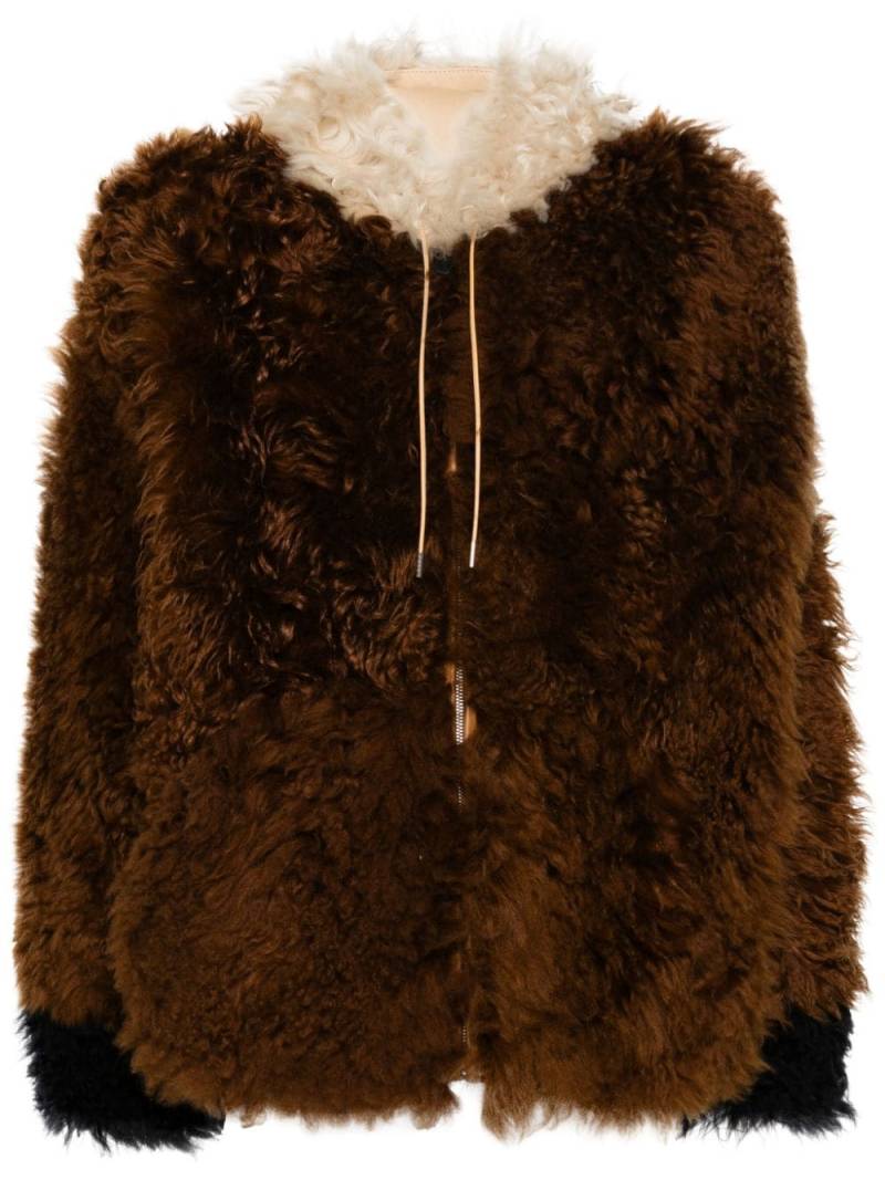 Marni shearling jacket - Brown von Marni