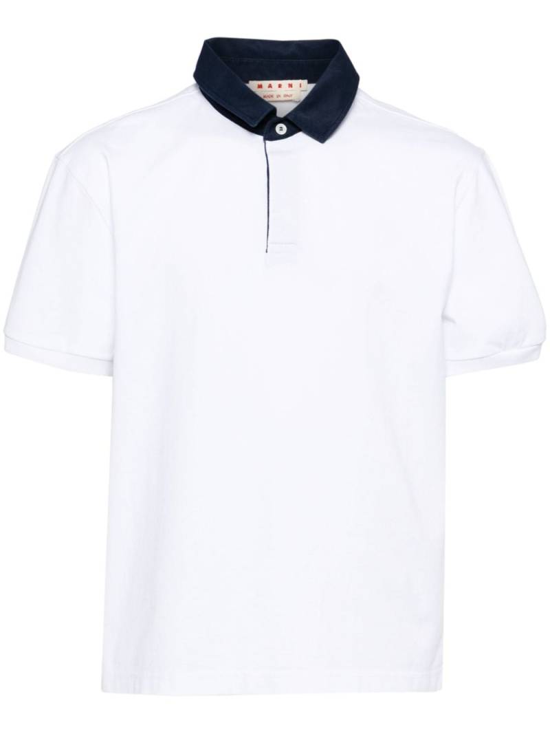 Marni short sleeves polo shirt - White von Marni