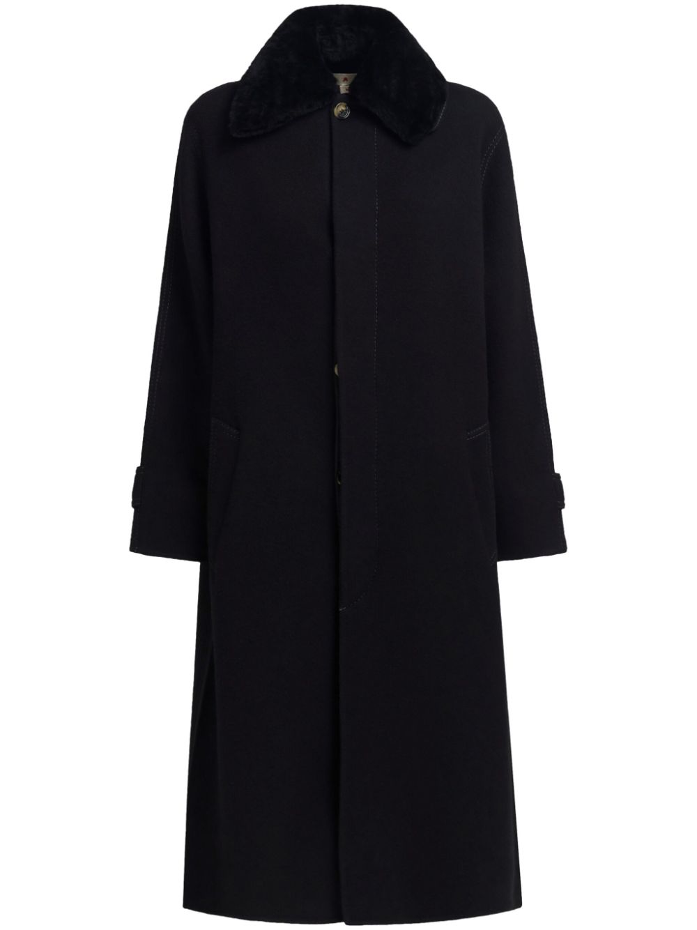 Marni single-breasted coat - Black von Marni