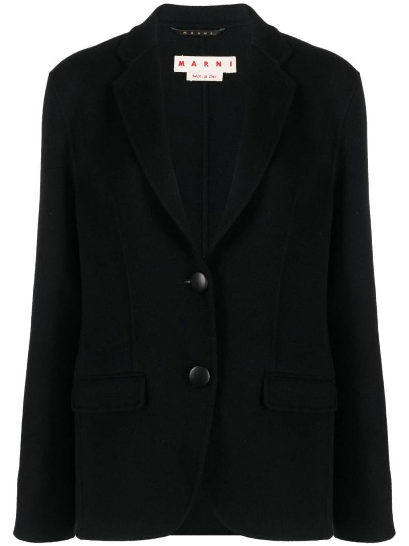 Marni single-breasted blazer - Black von Marni