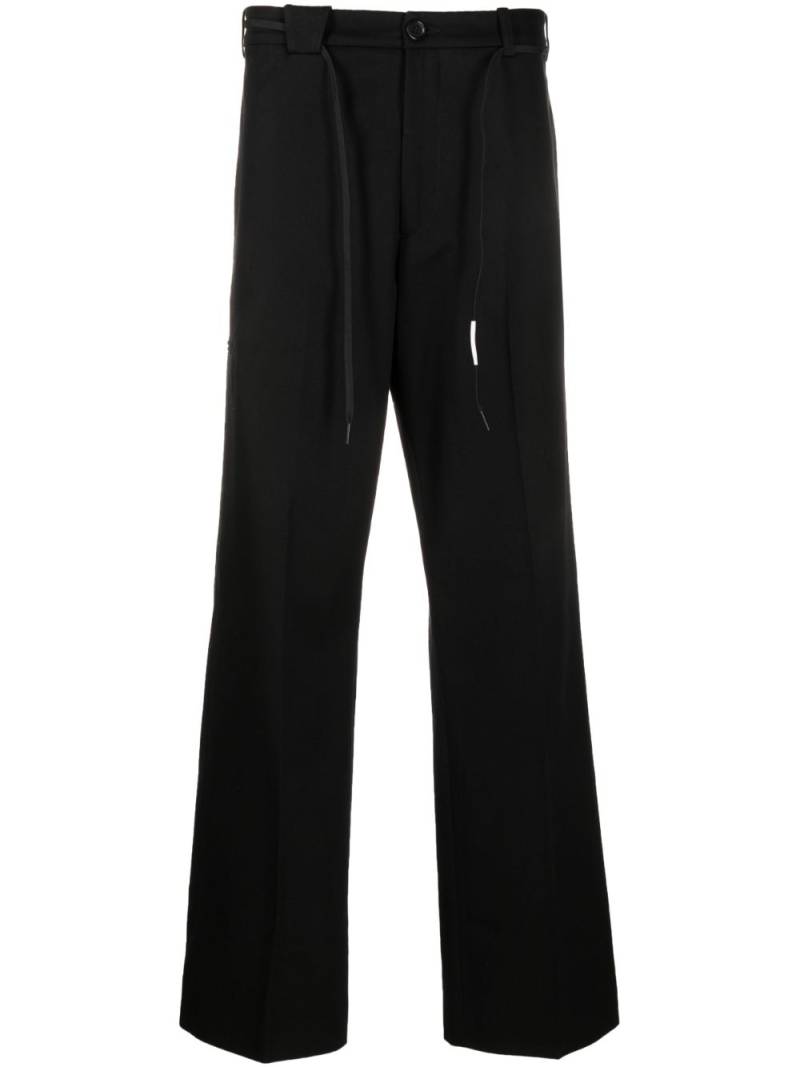 Marni straight-leg drawstring trousers - Black von Marni