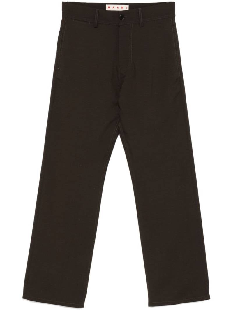 Marni straight-leg trousers - Brown von Marni