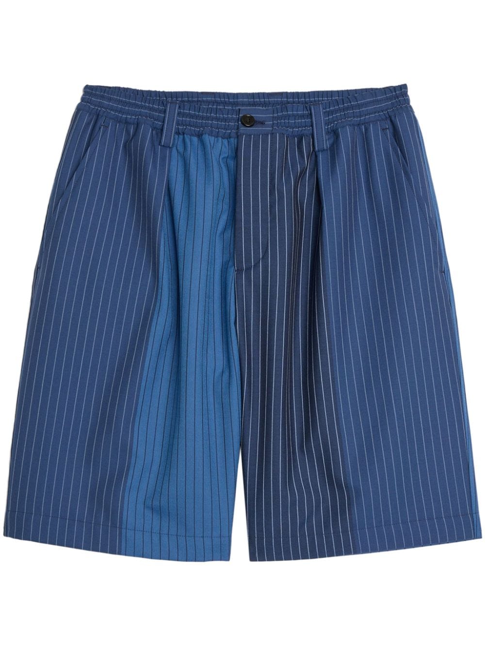 Marni striped cotton bermuda shorts - Blue von Marni