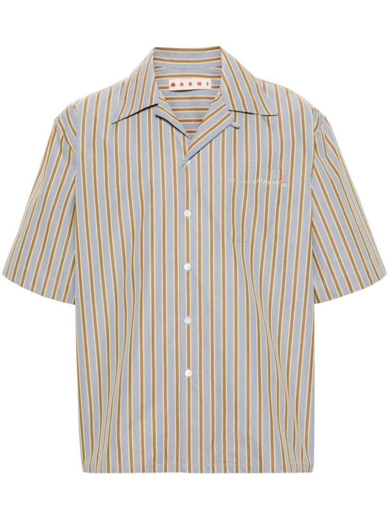 Marni striped cotton shirt - Grey von Marni