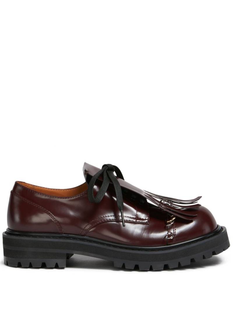 Marni tassel-detail leather lace-up shoes - Red von Marni