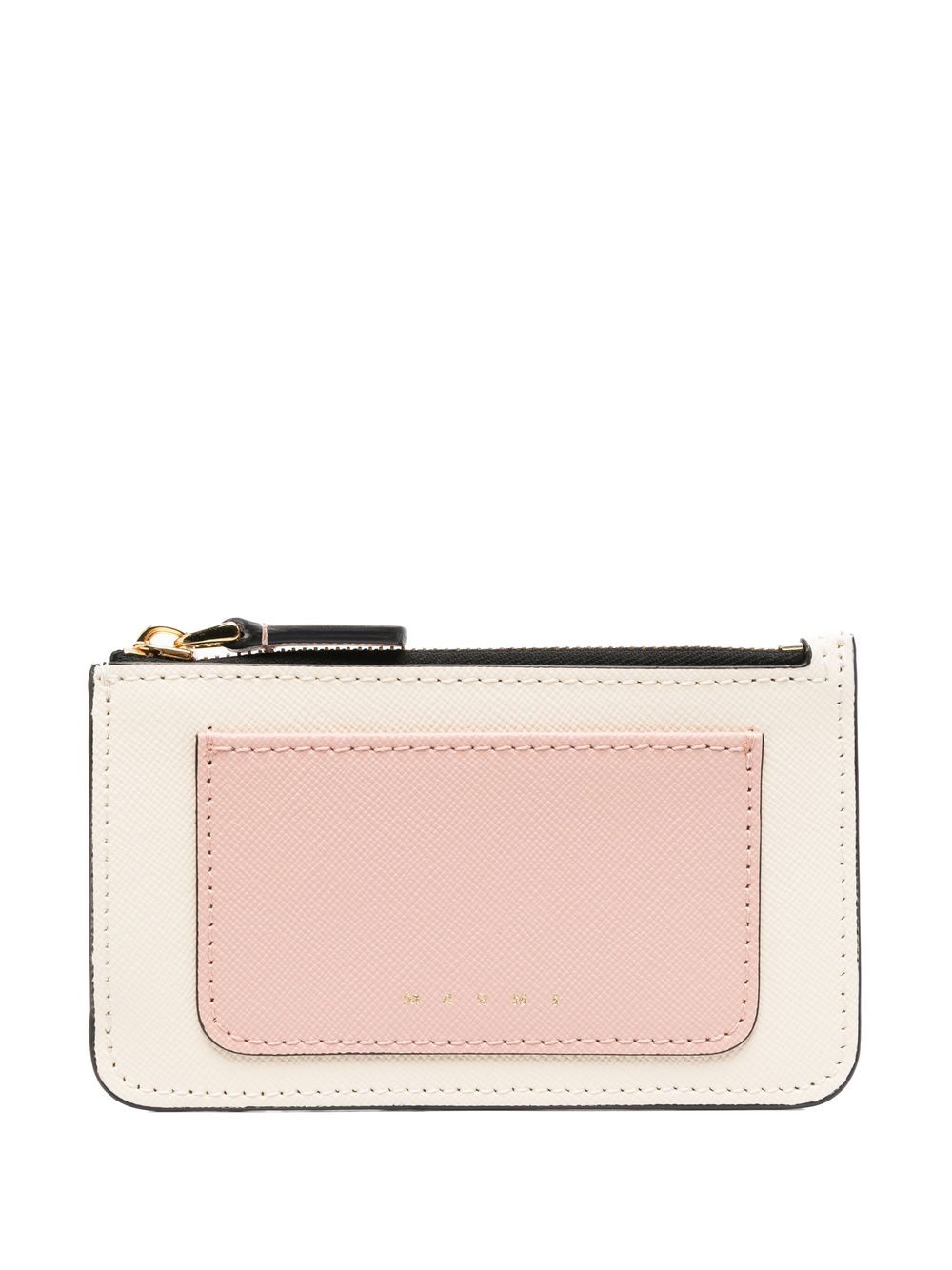 Marni leather tonal cardholder - Neutrals von Marni