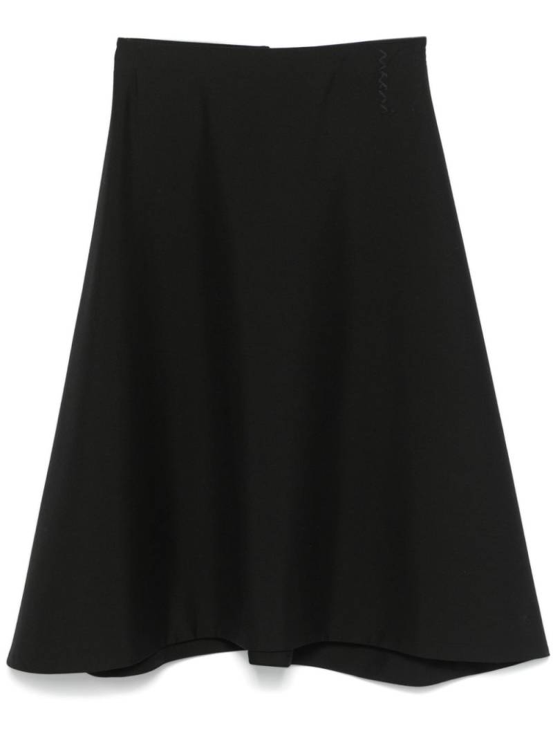 Marni virgin-wool midi skirt - Black von Marni