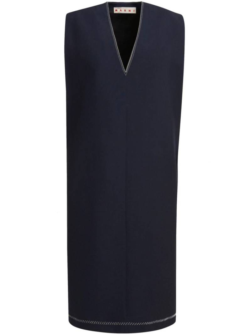 Marni virgin-wool shift dress - Blue von Marni