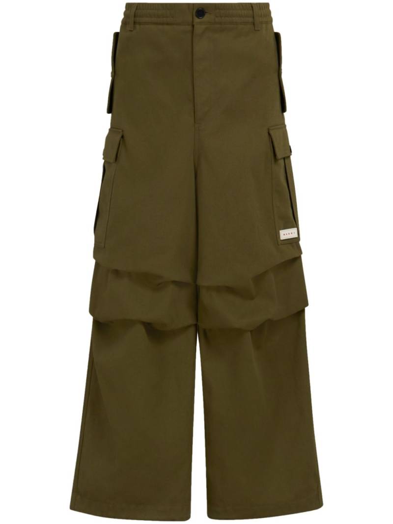 Marni wide-leg cargo trousers - Green von Marni