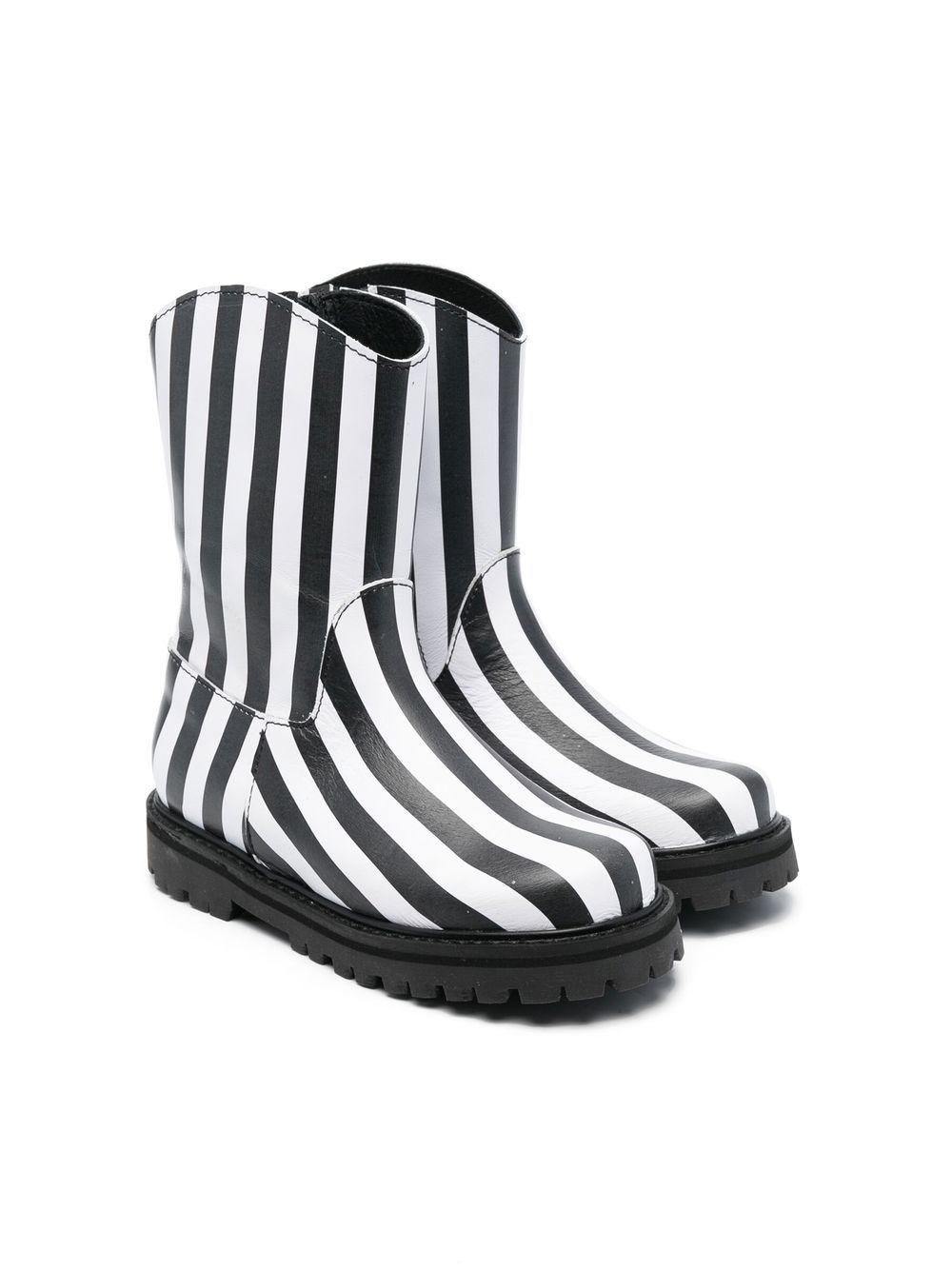 Marques'Almeida KIDS striped ankle-length boots - Black von Marques'Almeida KIDS