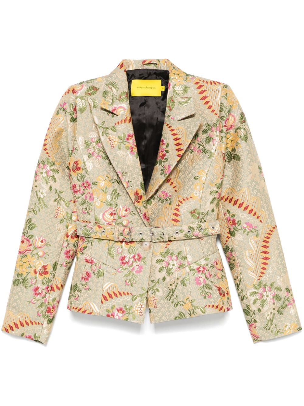 Marques'Almeida Brocade Belted jacket - Neutrals von Marques'Almeida