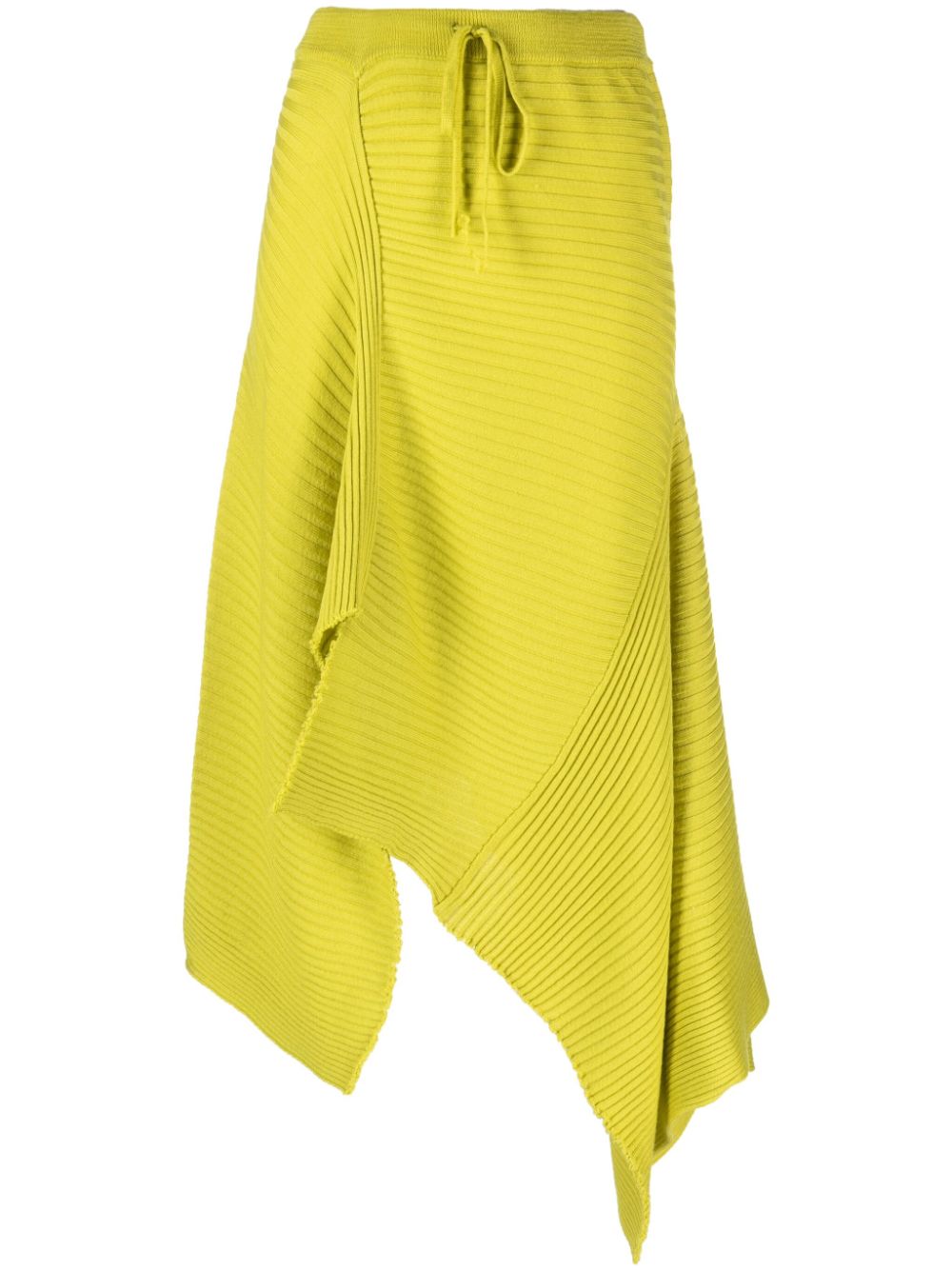 Marques'Almeida asymmetric merino midi skirt - Green von Marques'Almeida