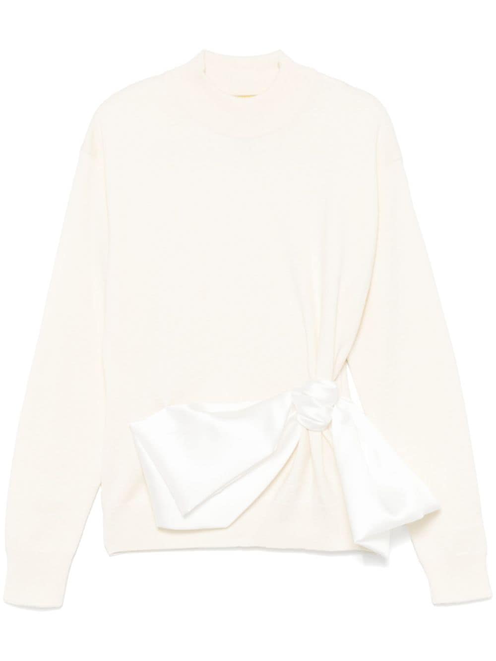 Marques'Almeida bow-detailed sweater - Neutrals von Marques'Almeida