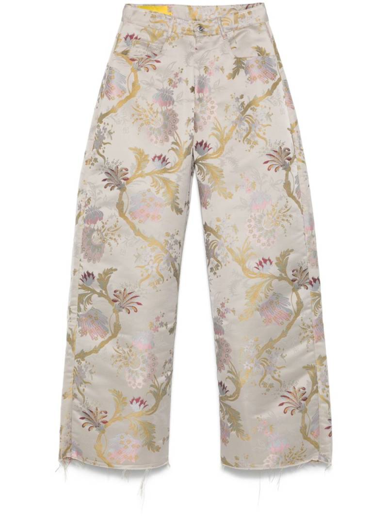 Marques'Almeida brocade-jacquard trousers - Neutrals von Marques'Almeida