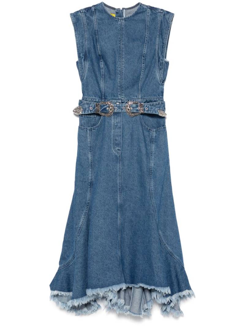 Marques'Almeida denim midi dress - Blue von Marques'Almeida