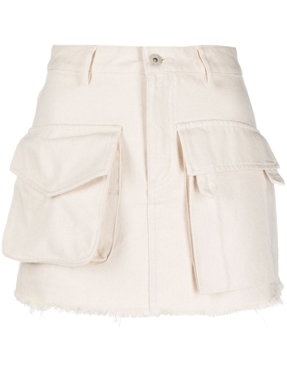 Marques'Almeida flap pockets mini skirt - Neutrals von Marques'Almeida