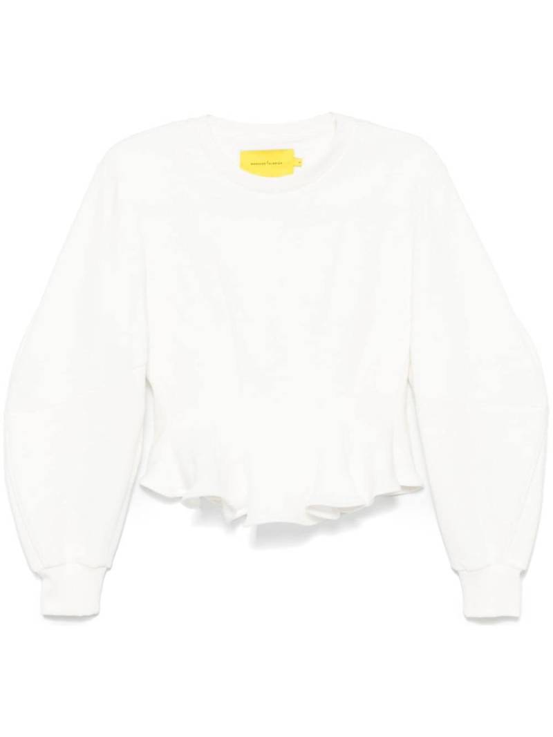 Marques'Almeida frill sweatshirt - White von Marques'Almeida