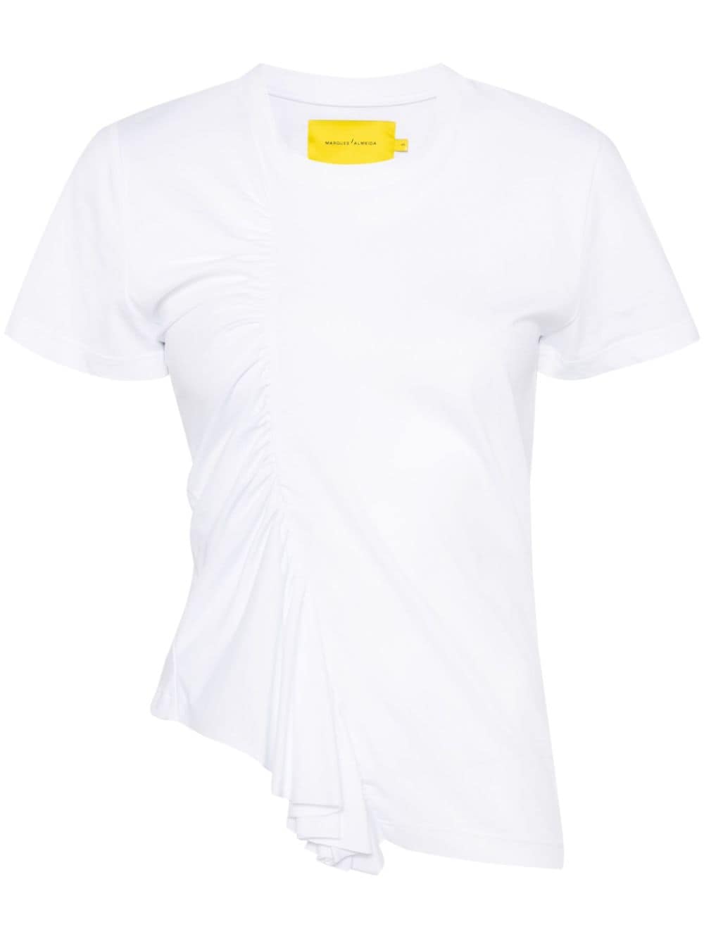 Marques'Almeida gathered cotton T-shirt - White von Marques'Almeida