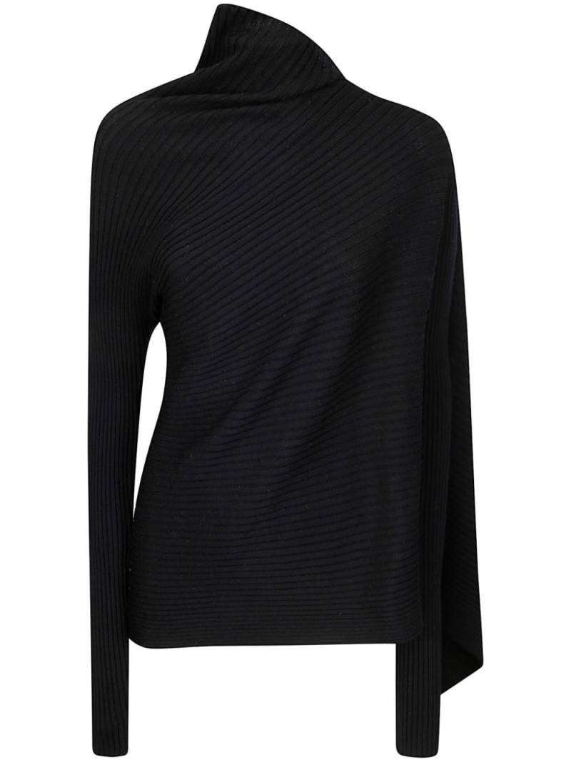 Marques'Almeida knit draped sweater - Black von Marques'Almeida