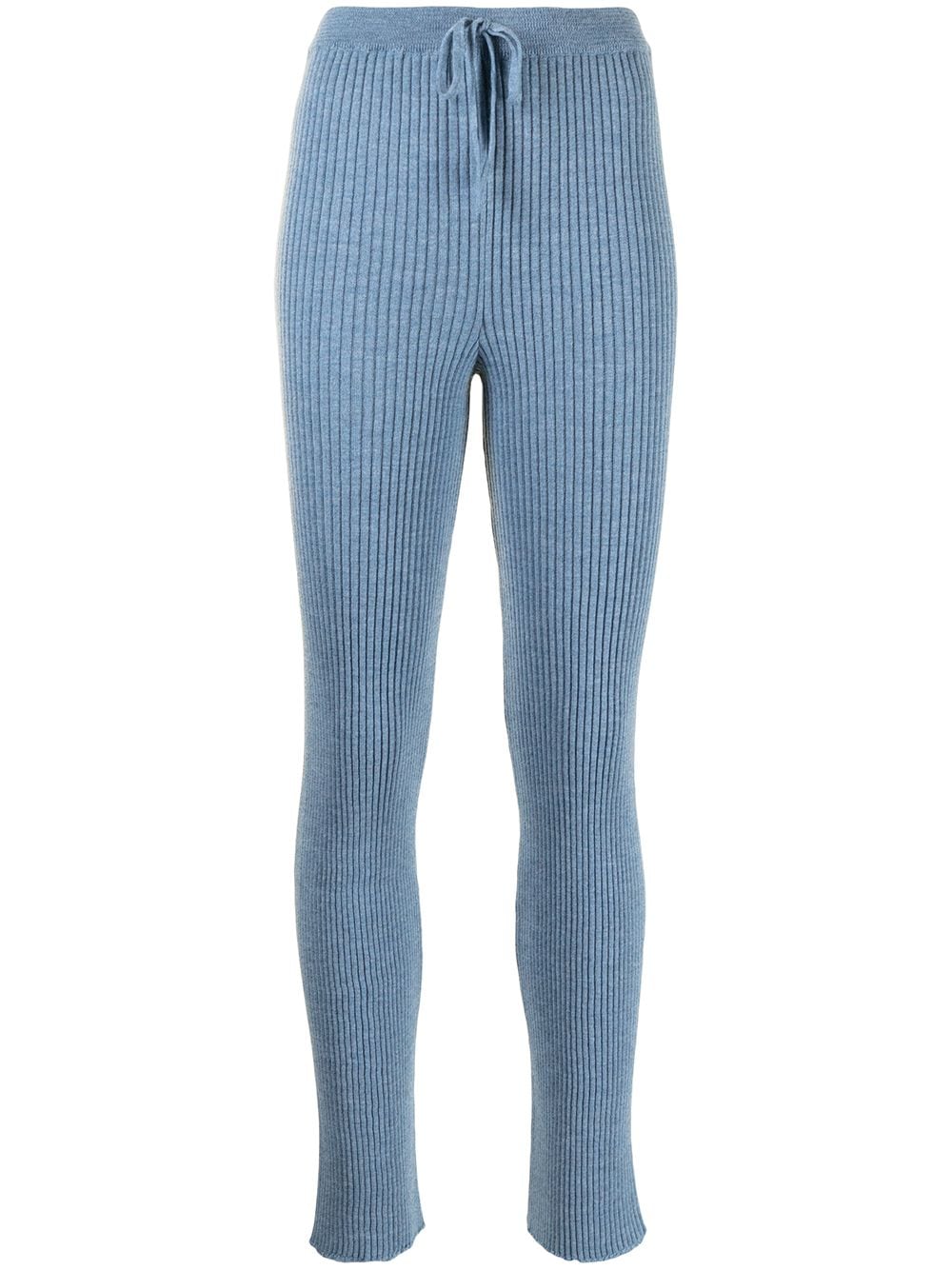 Marques'Almeida ribbed-knit merino leggings - Blue von Marques'Almeida