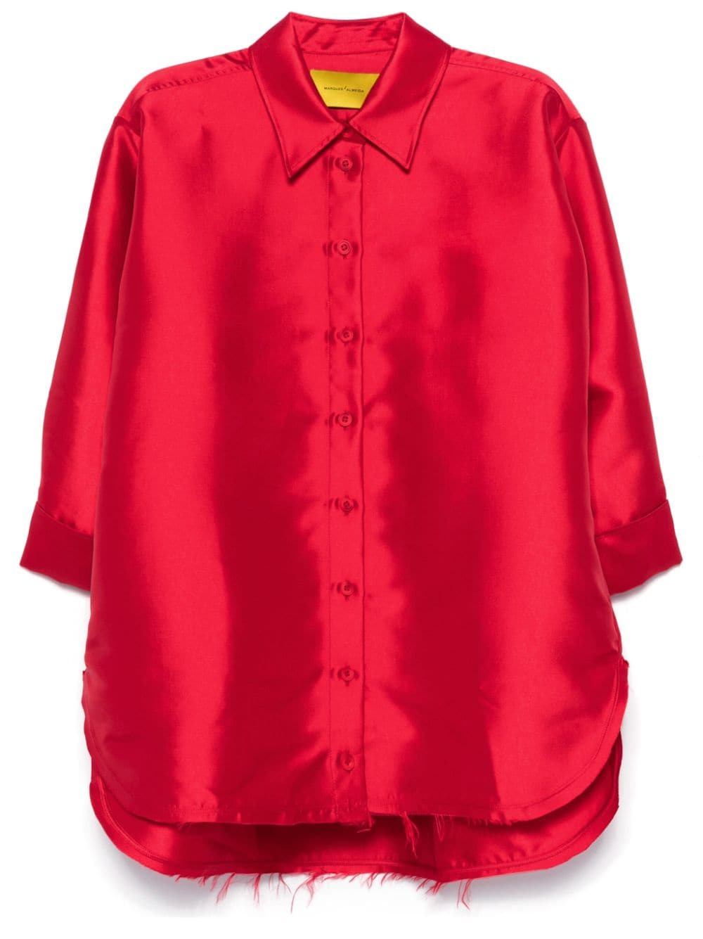 Marques'Almeida satin shirt - Red von Marques'Almeida