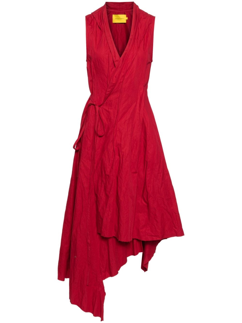 Marques'Almeida sleeveless midi warp dress - Red von Marques'Almeida