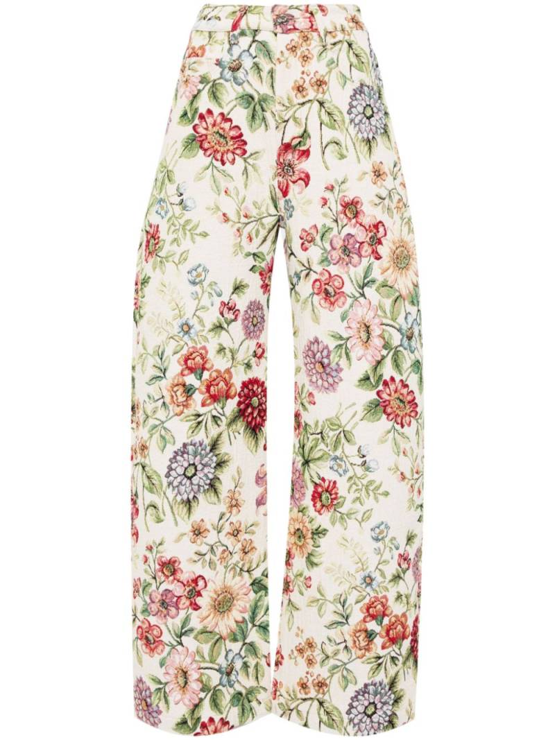 Marques'Almeida wide-leg brocade trousers - Multicolour von Marques'Almeida