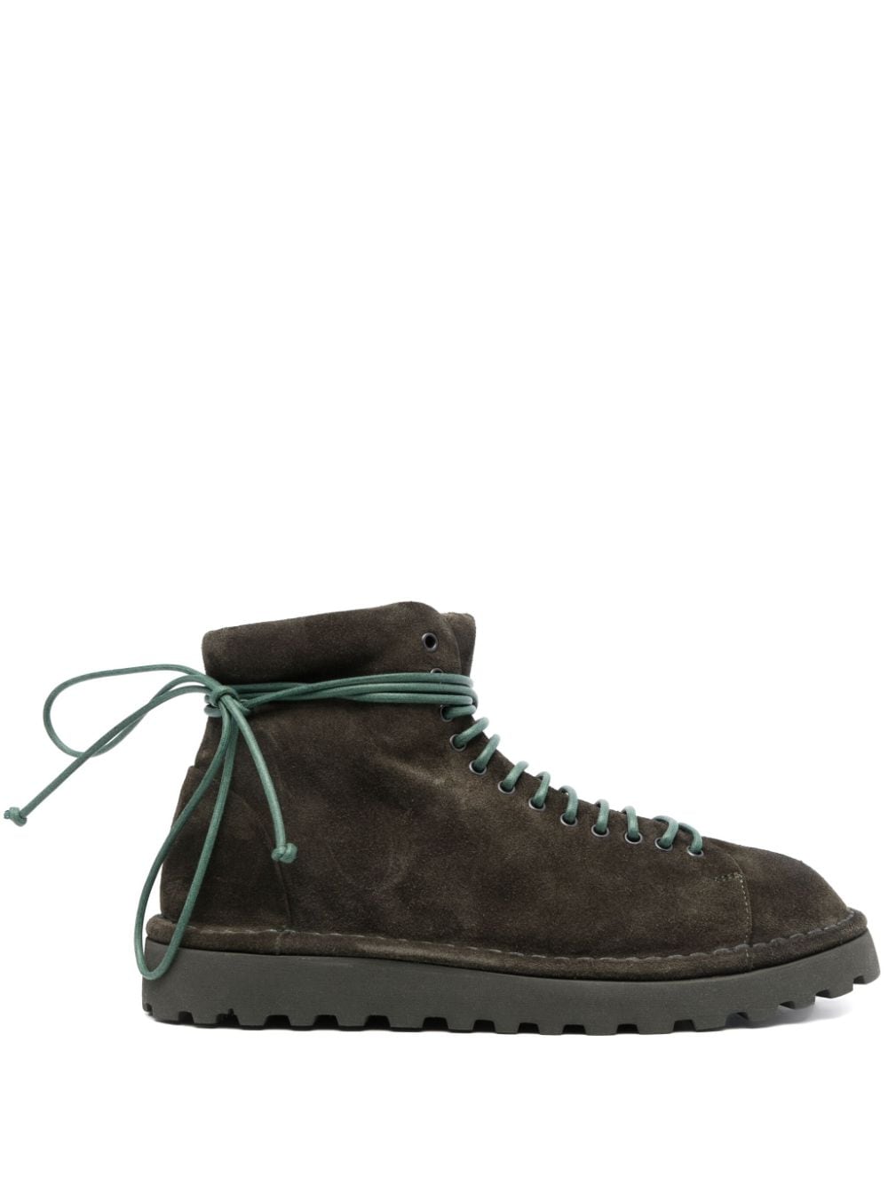 Marsèll Bullet 30mm suede lace-up ankle-boots - Green von Marsèll