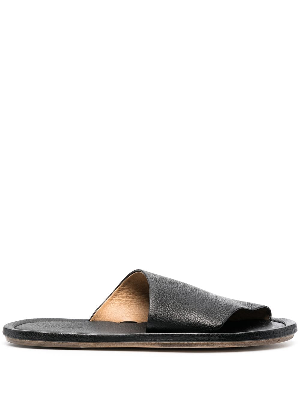 Marsèll Cornice grained-leather sandals - Black von Marsèll