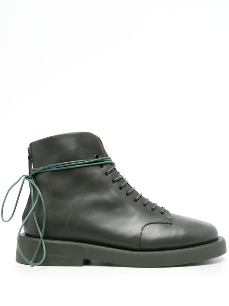 Marsèll Gomello 30mm lace-up leather ankle boots - Green von Marsèll