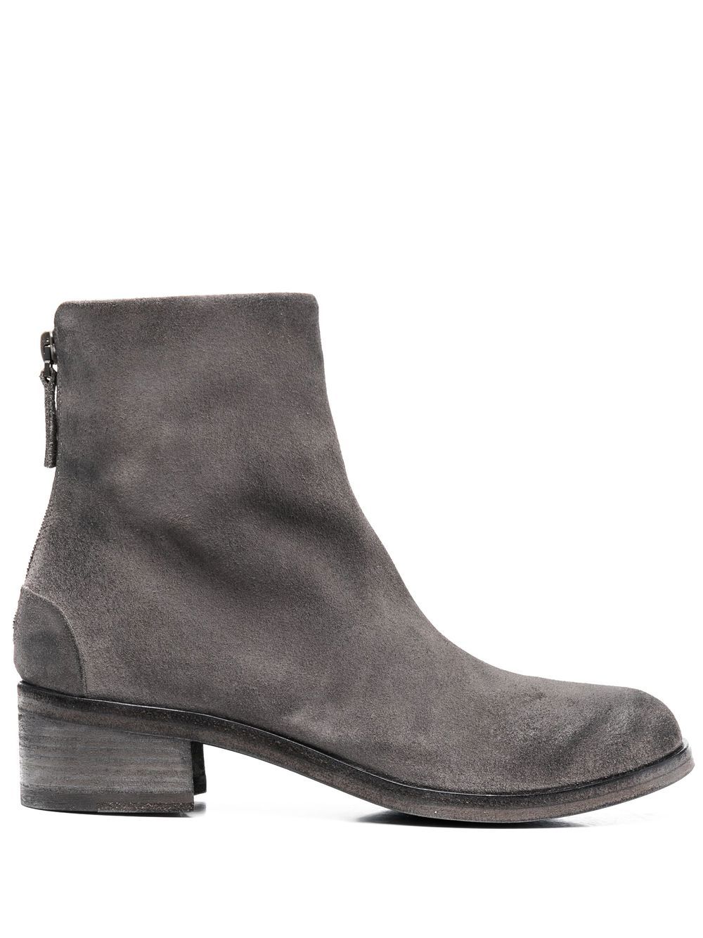 Marsèll Listo 50mm heeled leather boots - Grey von Marsèll